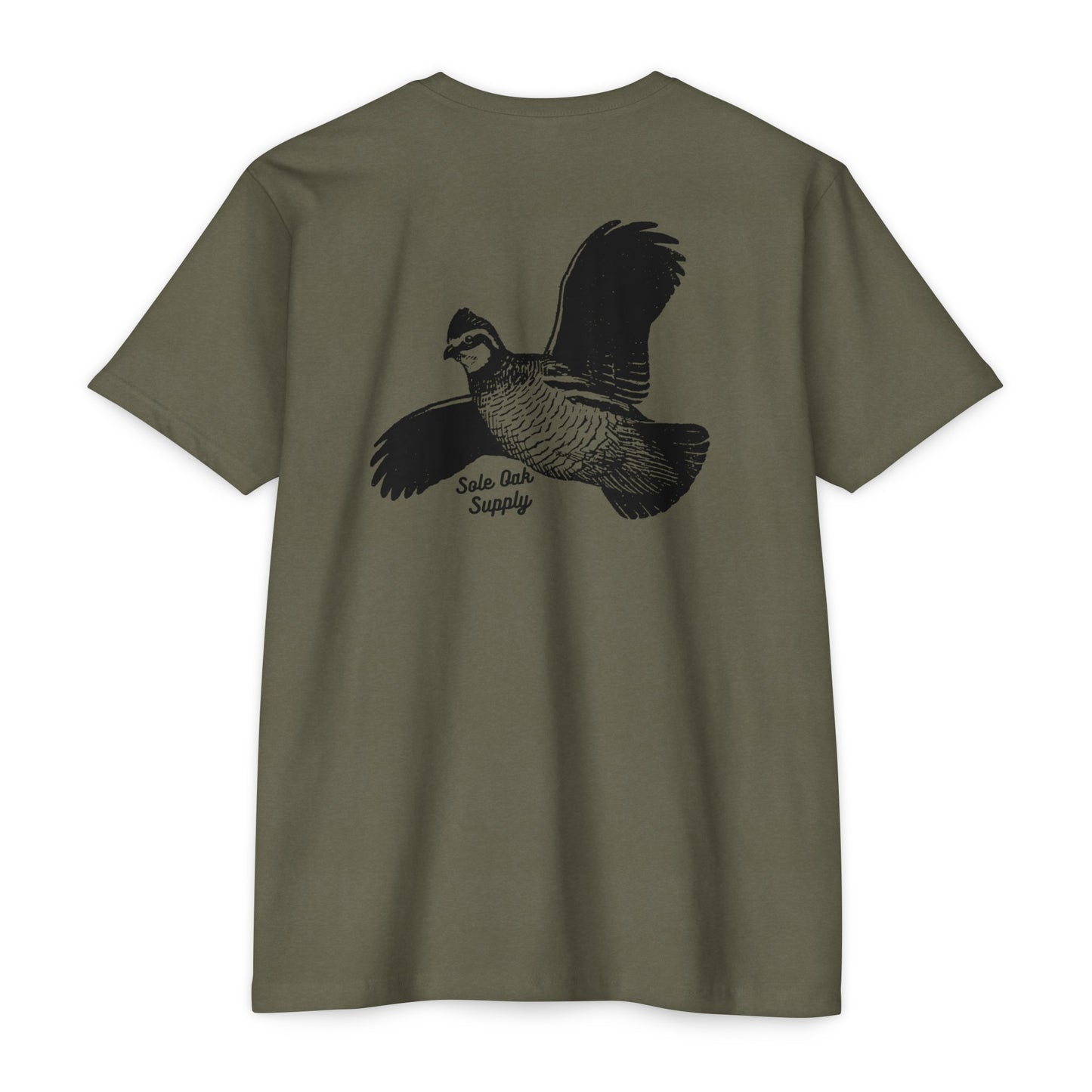 Quail Flying Cotton Poly Blend T shirt 12 Colors