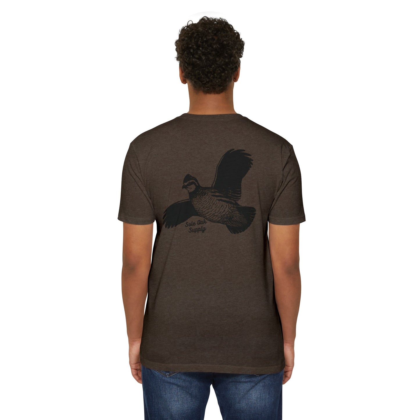 Quail Flying Cotton Poly Blend T shirt 12 Colors